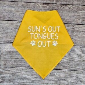 Suns out tongues out dog bandana